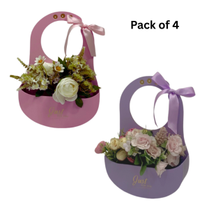 Pack of 4, Flower Box, Various Colors