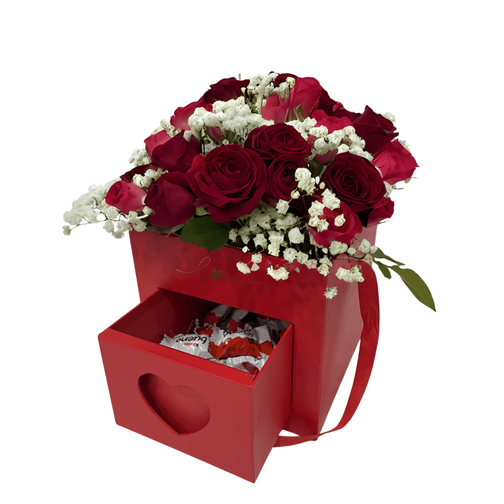 Square Box with Surprise Drawer, Various Colors W2909-2912