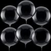 Pack of 3 Clear Balloons with Holders and Sticks, 12''