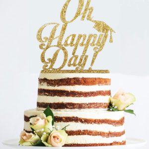 Acrylic Cake/Bouquet Topper - Oh Happy Day
