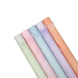 Single Color Korean Waterproof Floral Wrapping Paper