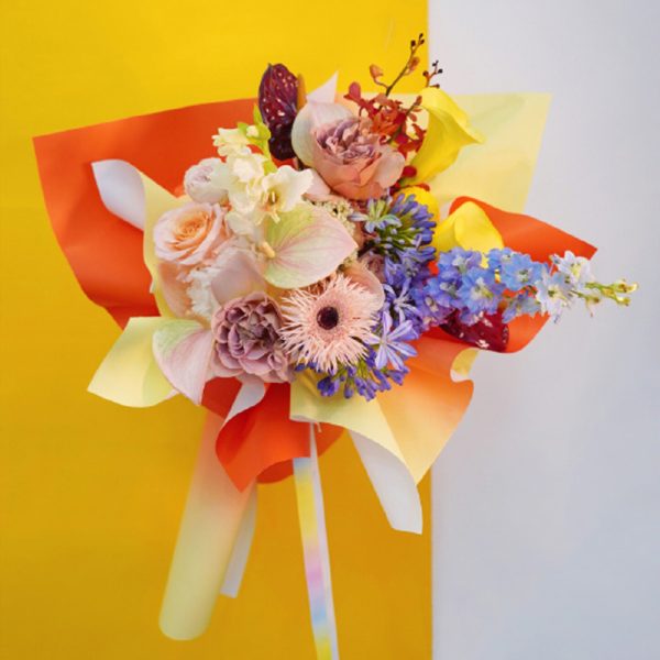 SHIOK 58cm x 58cm Waterproof Korean Plain Colour Flower Wrapping