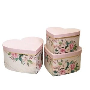 UNIKPACKAGING Premium Quality Heart Shaped Flower Box, Gift Boxes for  Luxury Flower and Gift Arrangements, with Lids, Size 9x8x6.5, for Luxury  Style