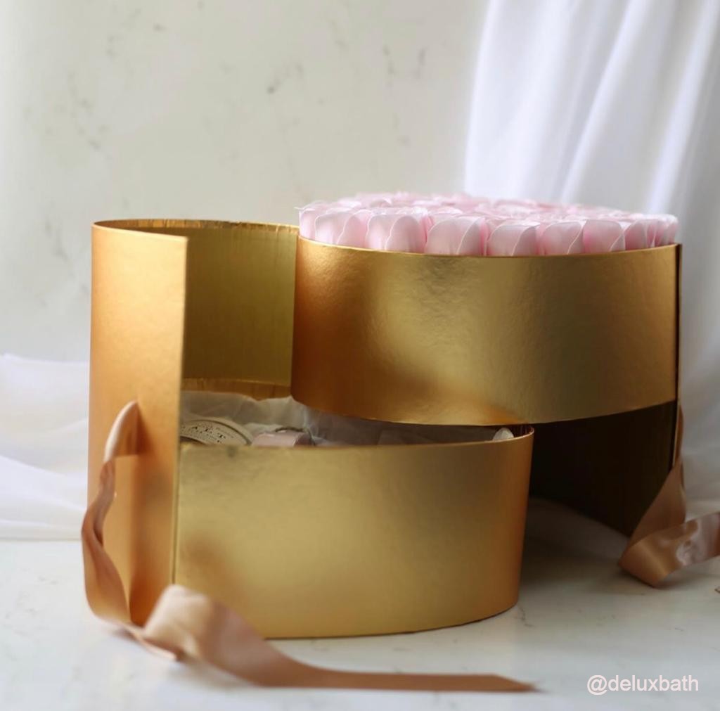 Double Layer Heart Shaped Flower Gift Box, Size 10"x 9"x 7.5", Various Colors |