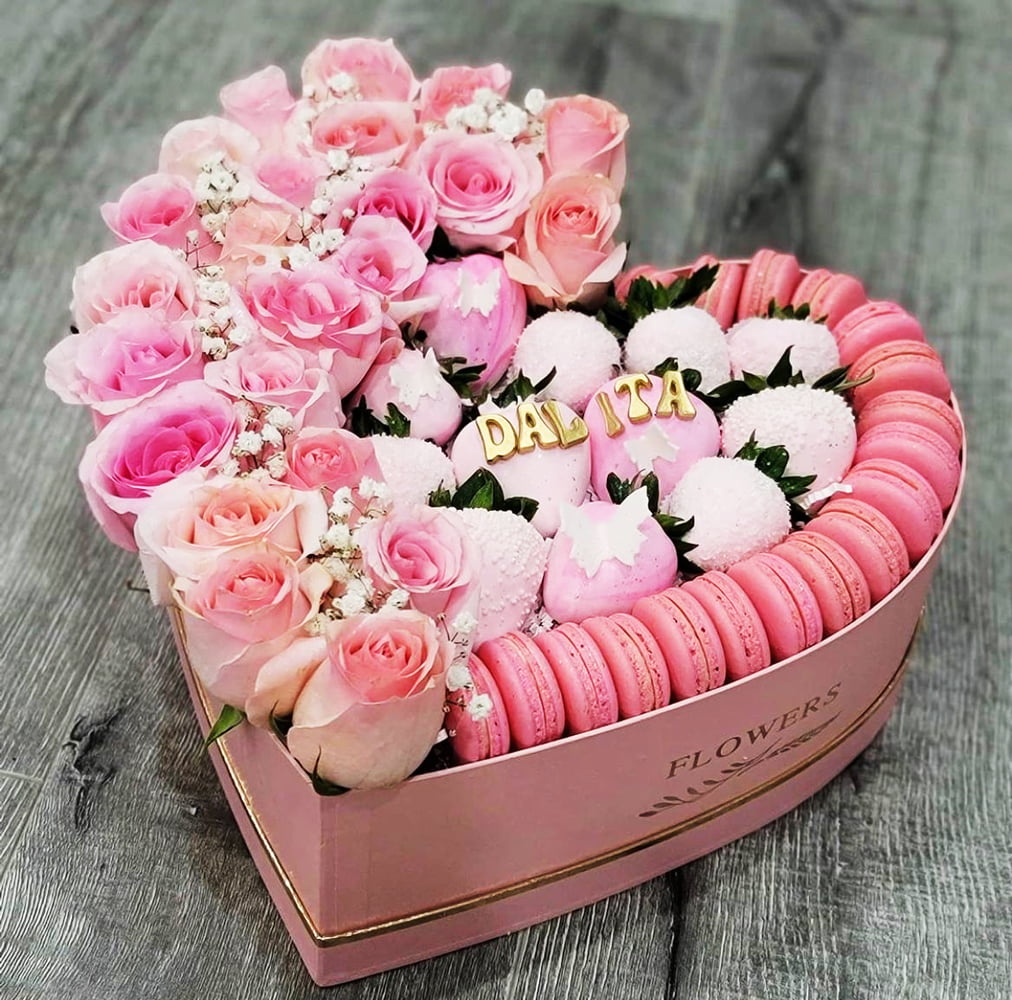 Set of 3, Heart Shaped Flower/Gift Boxes with Plastic Liner | W964