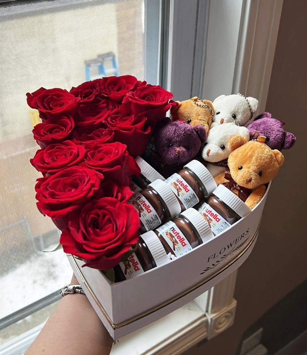 Set of 3, Heart Shaped Flower/Gift Boxes with Plastic Liner | W964