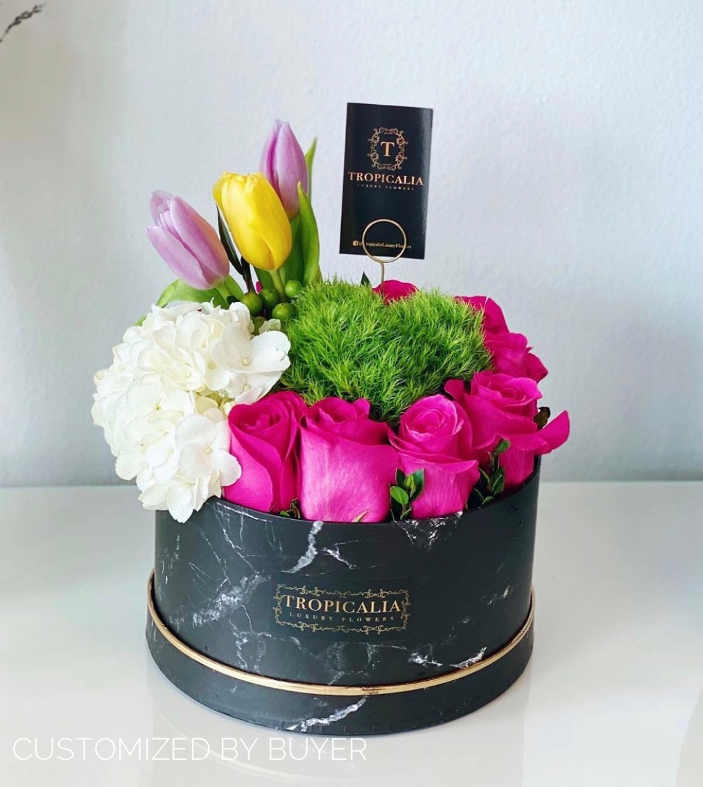 premium-quality-european-style-round-floral-flower-box-black-marble-with-golden-rim-w6704-10.jpg Set of 3, Round Flower/Gift Boxes - Black Marble/White Marble with Gold Rim | W670