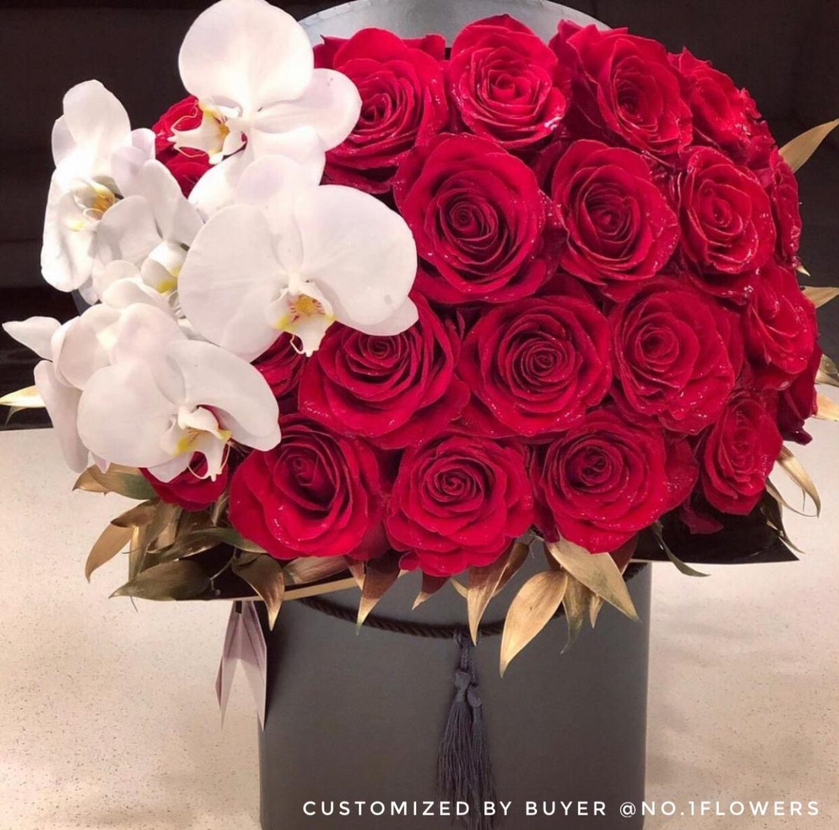 Set of 3, Round Flower/Gift Boxes with Lids, with Tassel Detail, Plastic Liner | W680