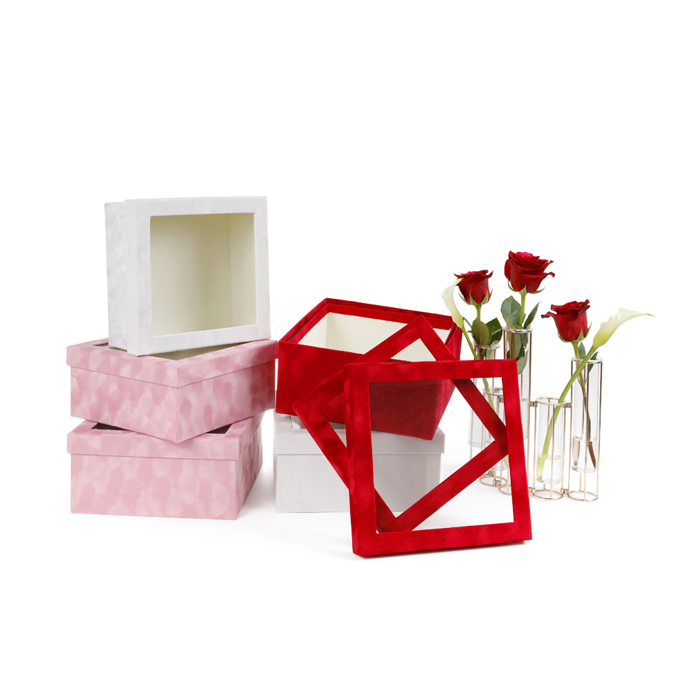 Velvet Heart Shaped Flower Boxes For Arrangements – Fantak Packaging
