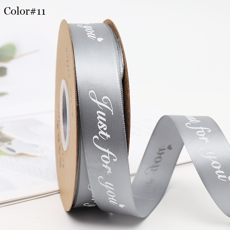 "Just For You" Satin Ribbon, 50 yards, 1 inch wide, Premium Quality - Various Colors