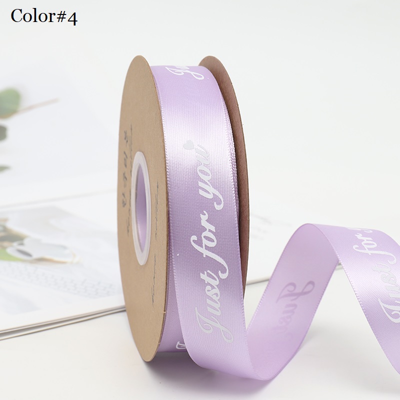 "Just For You" Satin Ribbon, 50 yards, 1 inch wide, Premium Quality - Various Colors