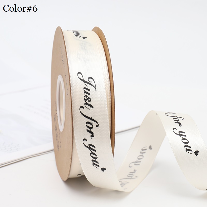 "Just For You" Satin Ribbon, 50 yards, 1 inch wide, Premium Quality - Various Colors