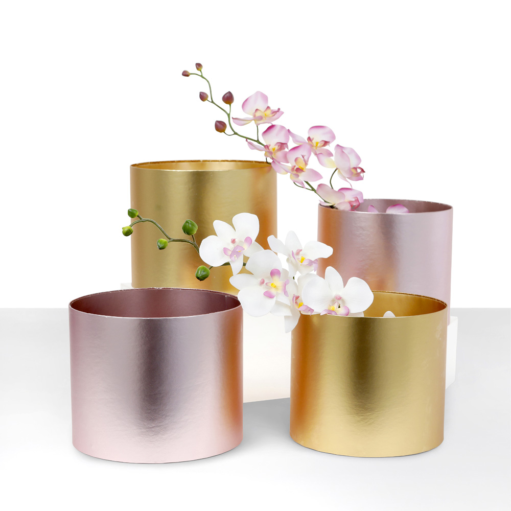 Set of 2, Round Boxes for Luxury Flower/Gift Arrangements without Lids