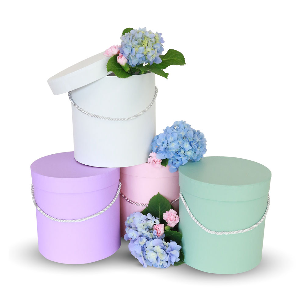 Flower Hat Boxes, Round Flower Box