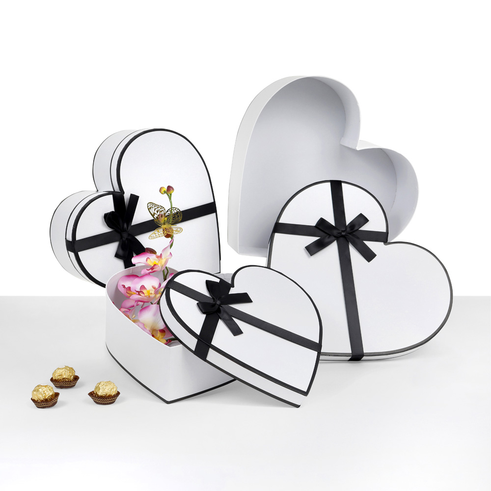 round-flower-box-heart-white-black-pink-bow-with-upscale-korean-style-red-fancy-gift-boxes-for-macarons-velvet-gift-birthday-flowers-florist-supplies-roses-packaging-for-arrangements-chocolate-W5472