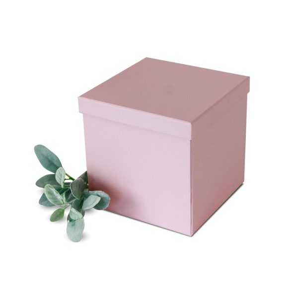8.75 Square Double Level Surprise Box - Pink - LO Florist Supplies