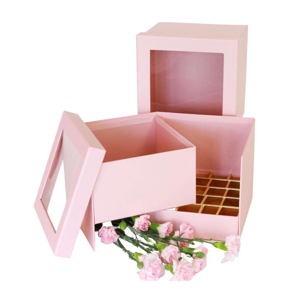 premium-quality-european-style-square-shape-surprise-flower-gift-box-pink-w9770-3