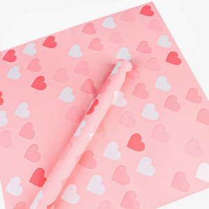 Non-Transparent, Heart Design, Waterproof, Pack of 20, Pink