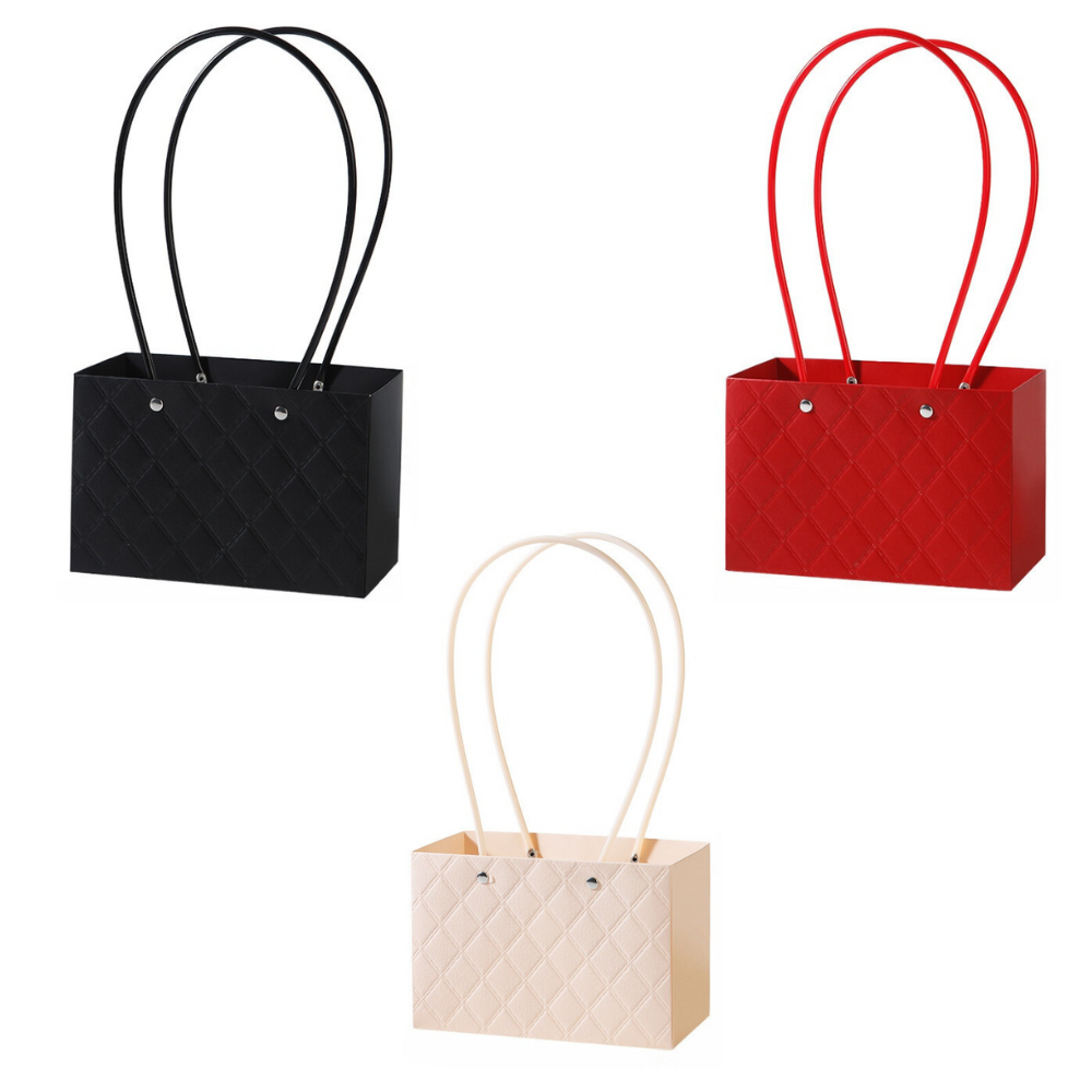 Quilted Design Waterproof Bags for Flower/Gift Arrangements 10 pcs/per pack