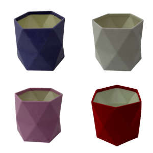 Soft Velvet Origami Style Box, Various Colors, 6.5" x 6"