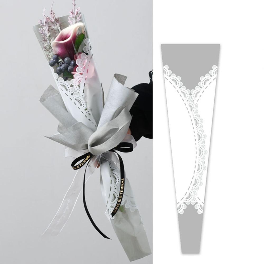 Pack of 20-Single Rose Sleeve Lace Design, Various Colors