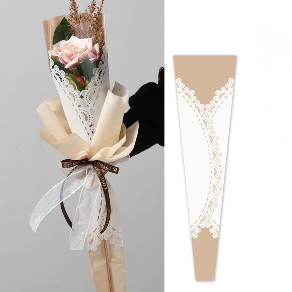 Pack of 20-Single Rose Sleeve Lace Design, Various Colors
