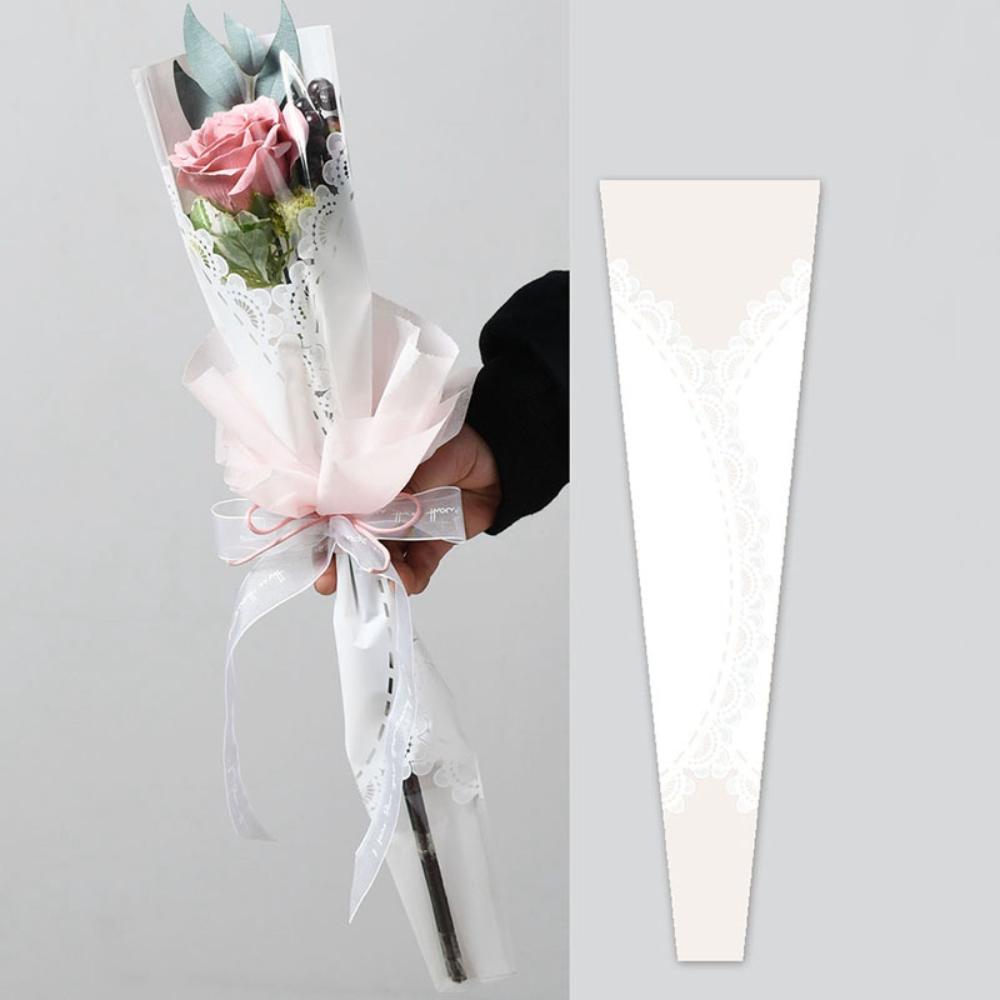 Pack of 20-Single Rose Sleeve Lace Design, Various Colors