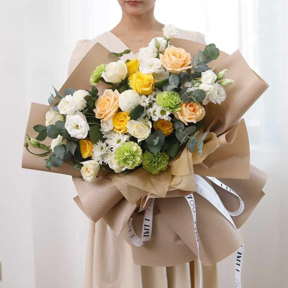 Extra Thick Textured Waterproof Flower Wrap, 24″x 24″, 20 sheets per pack, Various Colors