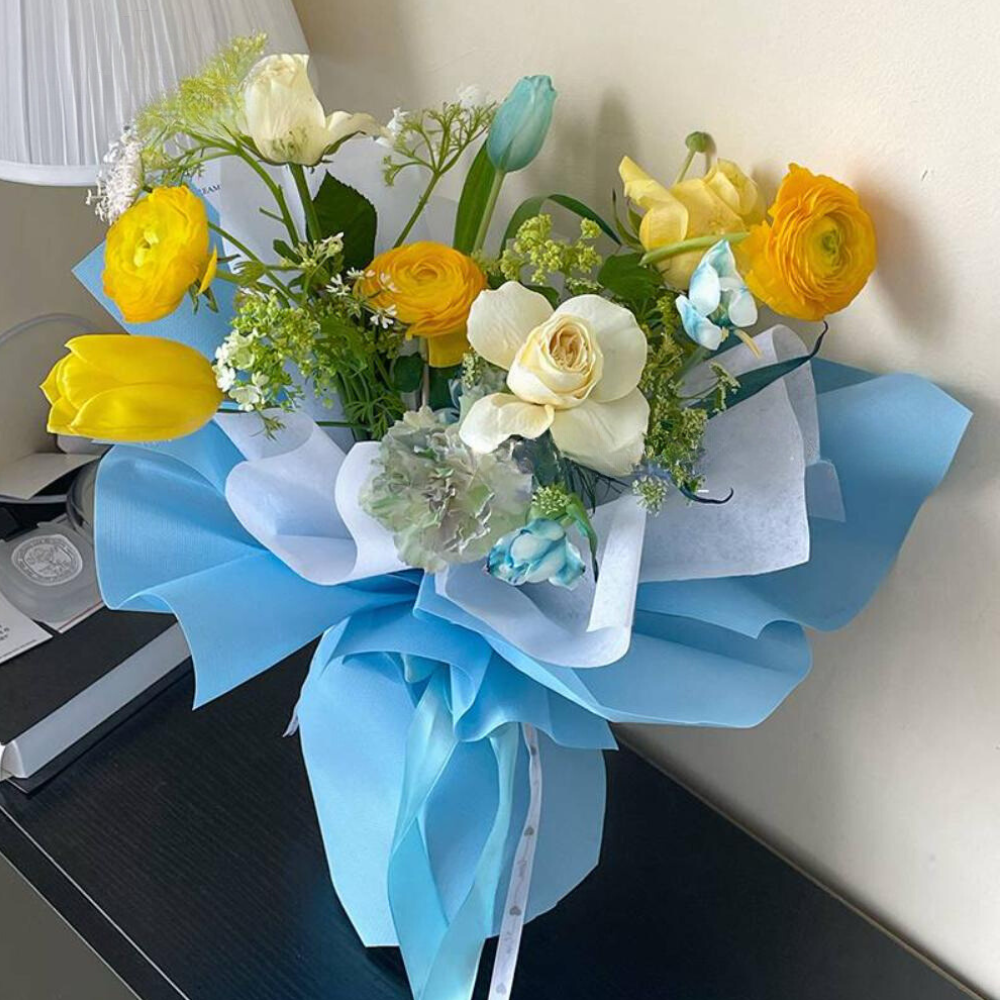 Extra Thick Textured Waterproof Flower Wrap, 24″x 24″, 20 sheets per pack, Various Colors