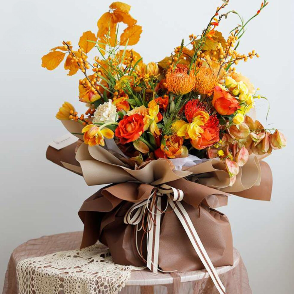 Extra Thick Textured Waterproof Flower Wrap, 24″x 24″, 20 sheets per pack, Various Colors