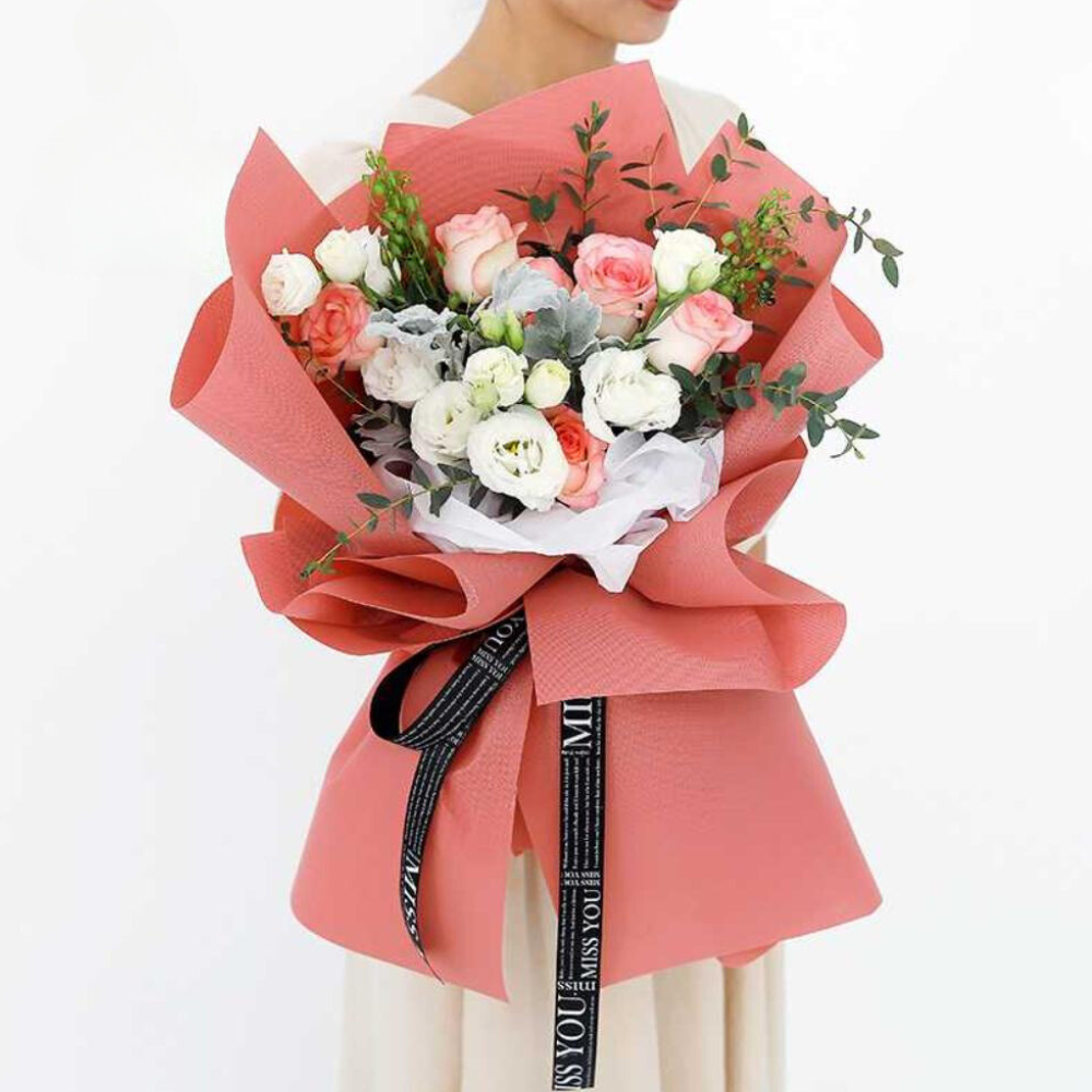 Extra Thick Textured Waterproof Flower Wrap, 24″x 24″, 20 sheets per pack, Various Colors