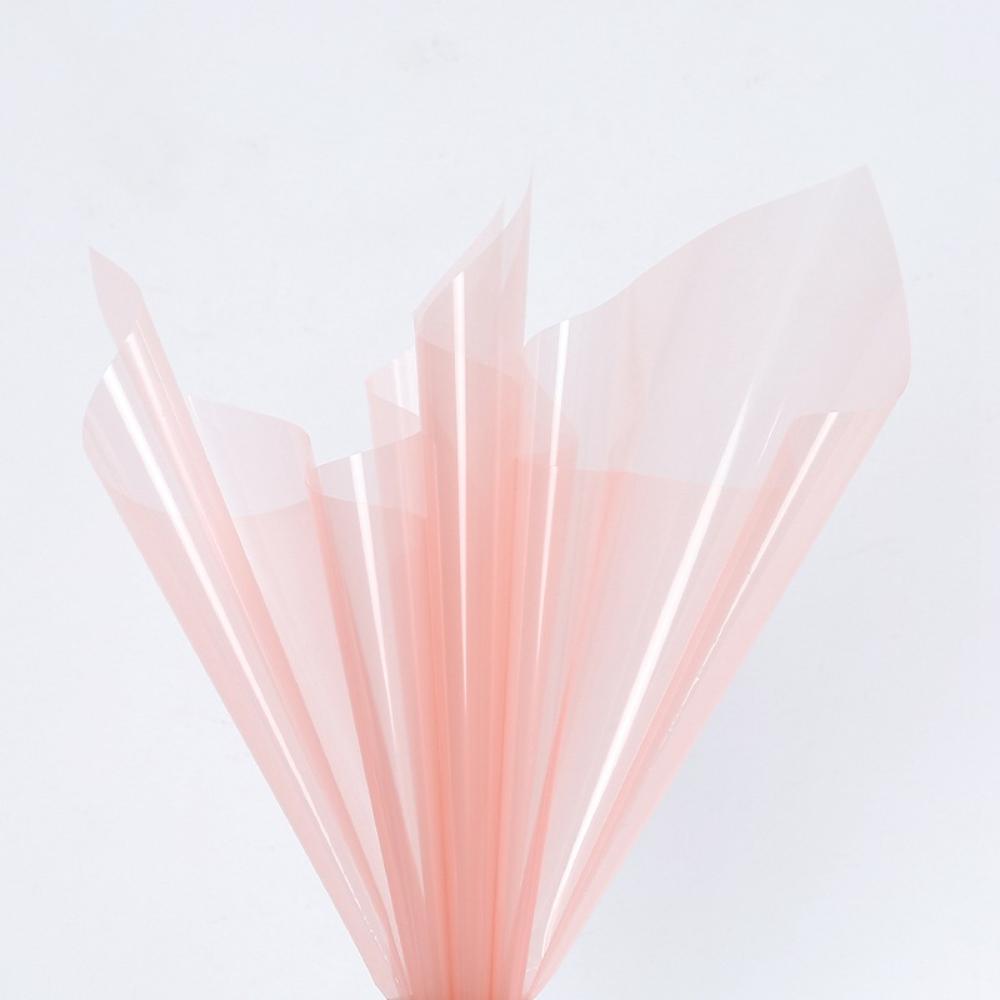 LLXL-pink-glossy-clear-transparent-floral-wrap-flower-wrapping-waterproof-korean-161