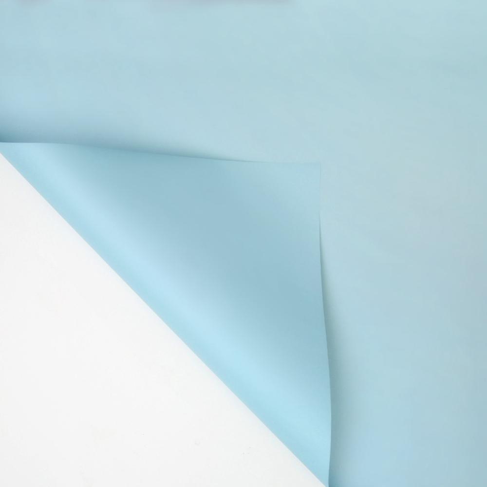 XXY004-131-solid-color-matte-flower-wrapping-wrap-paper-waterproof-light-blue