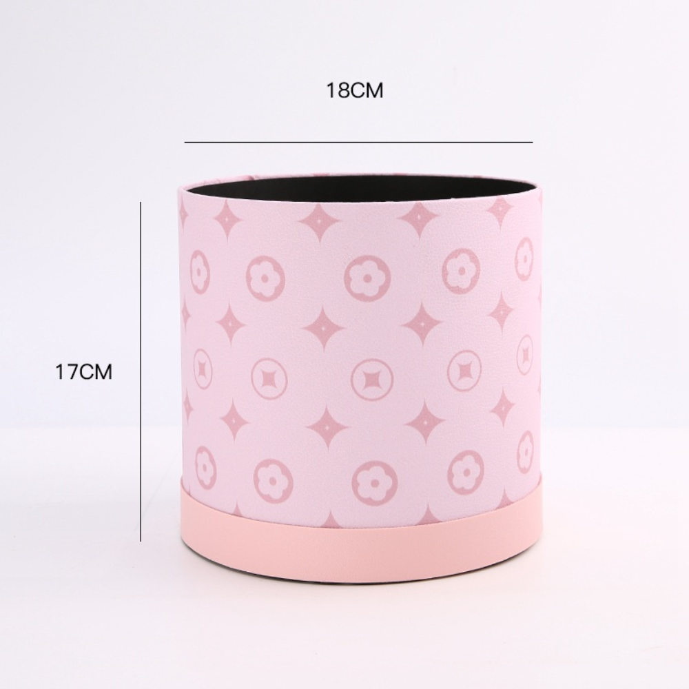cajas-cajitas-florales-boxes-gift-for-flowers-fancy-luxury-roses-cylinder-hat-round-supplies-florist-floral-foam-flowers-pink Stylish Design, Cylinder Flower Box, 7"x6.7"