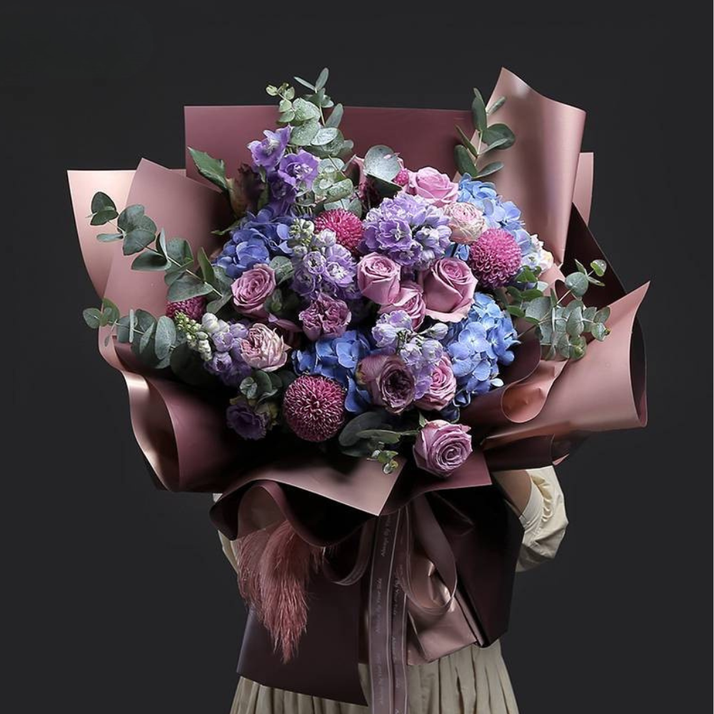 Double-Sided, Waterproof, Non-Transparent Flower Wrap, Pack of 20
