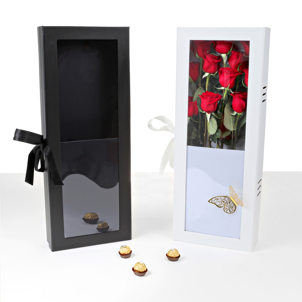 Value Bulk Lotqty.10Large Presentation Box for Long Stem Roses with