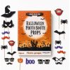 Halloween photo booth props set packaging detail 5