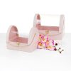heart-shaped-flower-velvet-hat-box-white-pink-valentines-gift-square-cylinder-flowers-florist-supplies-floral-bouquet-wrap-paper-packaging-for-arrangement-party-favor-boxes-w3267 Set of 2, Clutch Shape Flower/Gift Boxes, White | W326