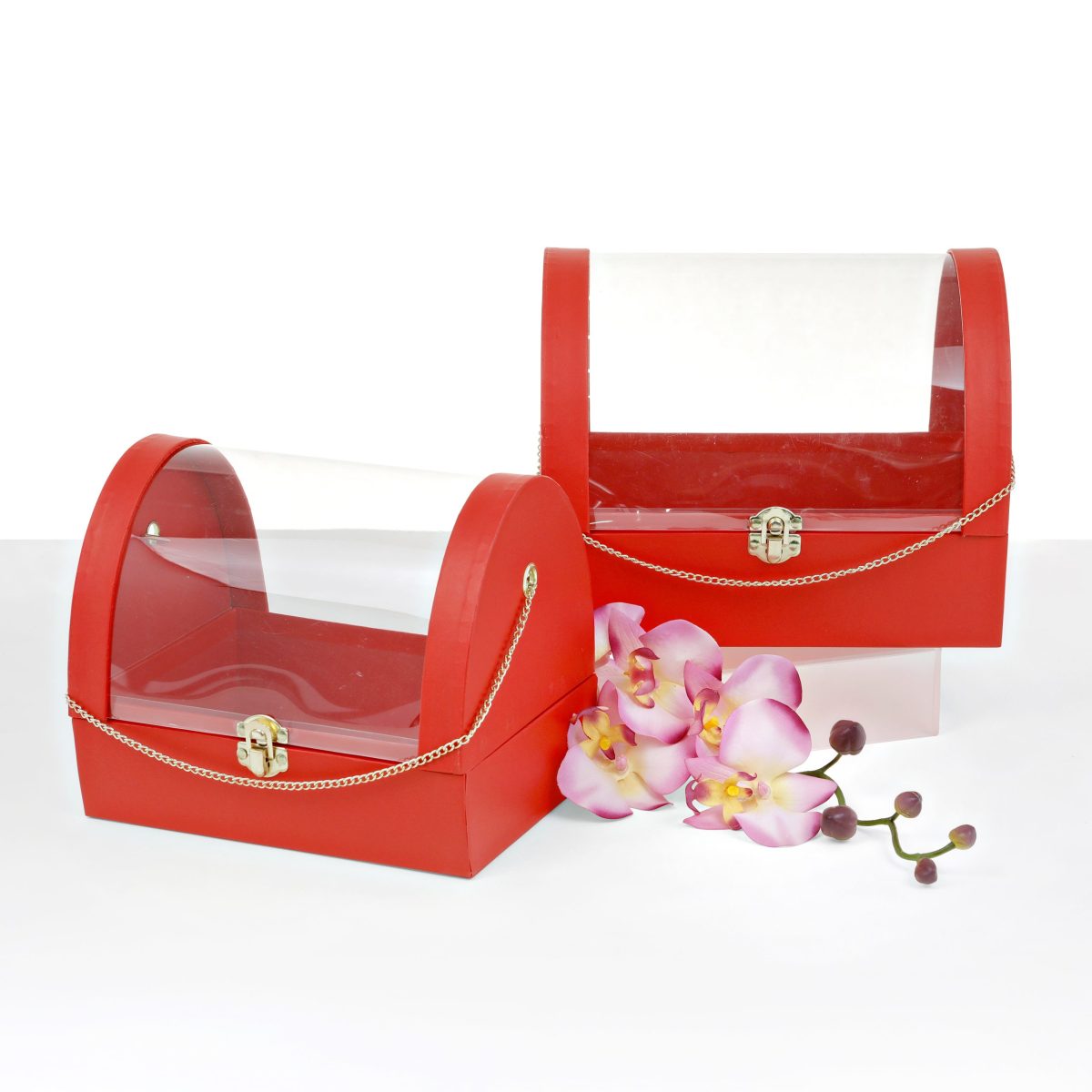heart-shaped-flower-velvet-hat-box-white-pink-valentines-gift-square-cylinder-flowers-florist-supplies-floral-bouquet-wrap-paper-packaging-for-arrangement-party-favor-boxes-w3268 Set of 2, Clutch Shape Flower/Gift Boxes, White | W326