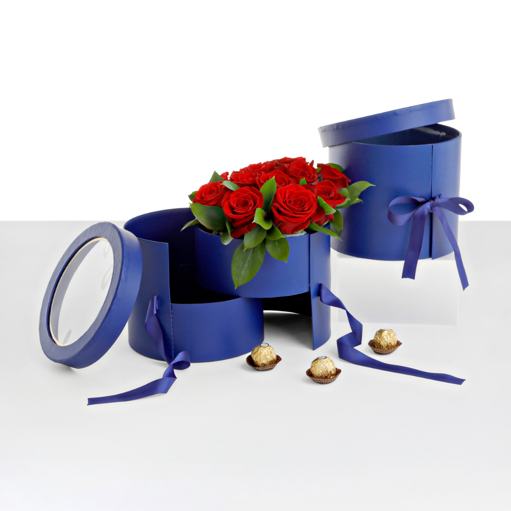 heart-shaped-flower-velvet-hat-box-white-pink-valentines-gift-square-cylinder-flowers-florist-supplies-floral-bouquet-wrap-paper-packaging-for-arrangement-party-favor-boxes-w9590_rb 2-tiered Round Shaped Flower/Gift Box, Size 7.8" dia x 6.7", Plastic Liner, Various Colors | W959