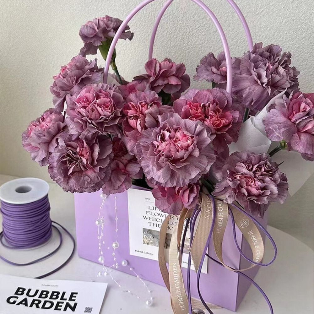 Waterproof Colorful Gift/Flower Bags with Handles, Various Colors