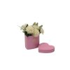 W2133-mini-box-valentines-gift-boxes-for-flowers-cajas-conteinera-para-los-arreglos-florales-flores-round-heart-shaped-red-pink-black-velvet-wrap Mini Heart Box, 4.7" x 4.1" x 4.25", Various Colors