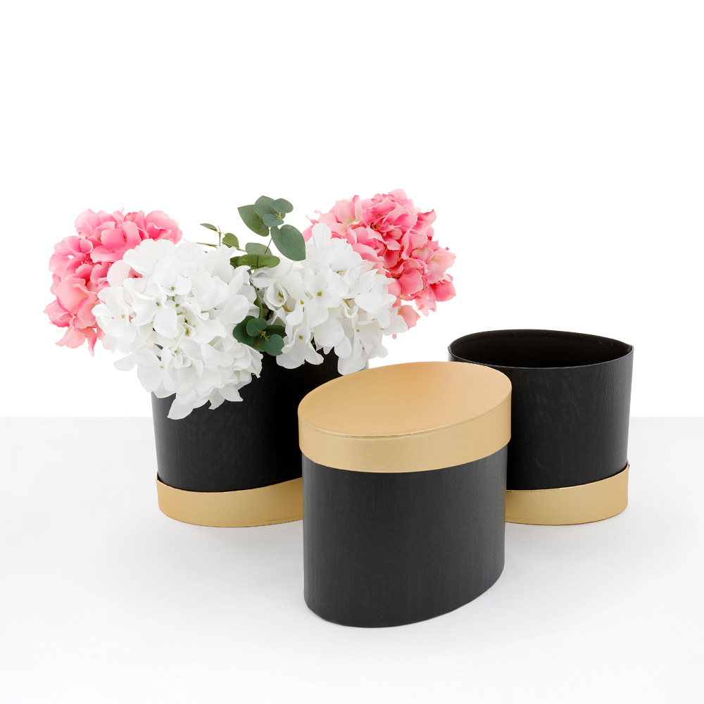 luxury-plastic-window-round-floral-flower-roses-preserved-box-white-pink-black-for-cake-w3693