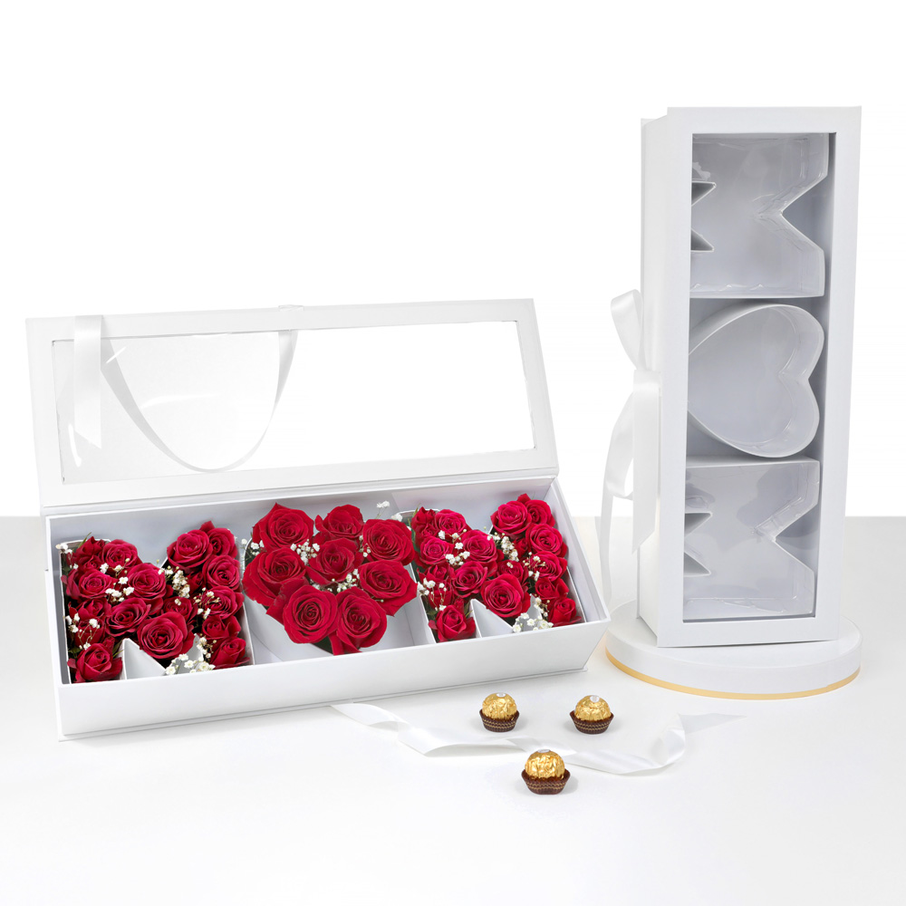 NEW Design “MOM” Box, Clear Top, Plastic Liner, Ribbon, Various Colors ...