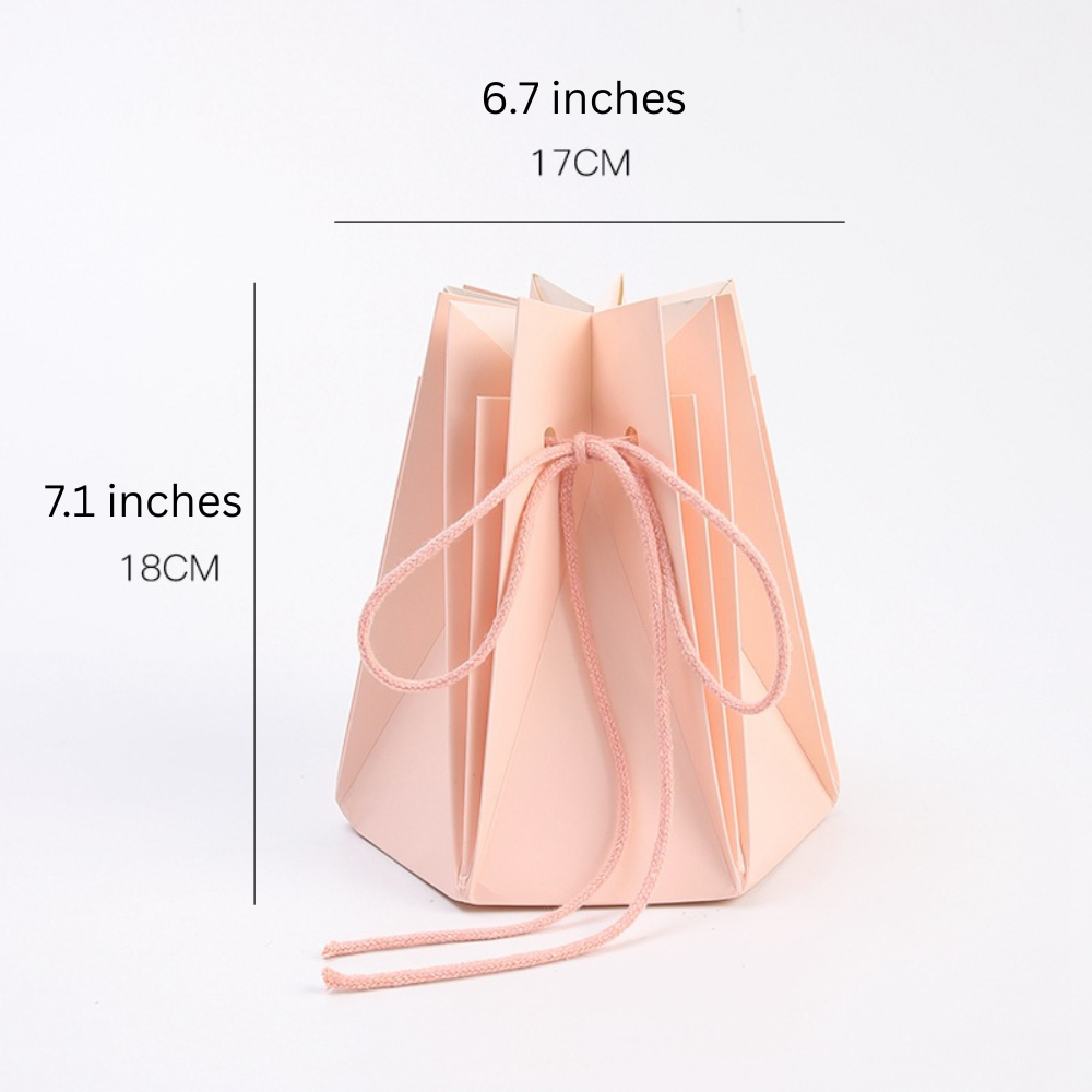 Pack of 2, Waterproof Paper Vase - Aqua Box, Improved Easy Assembly