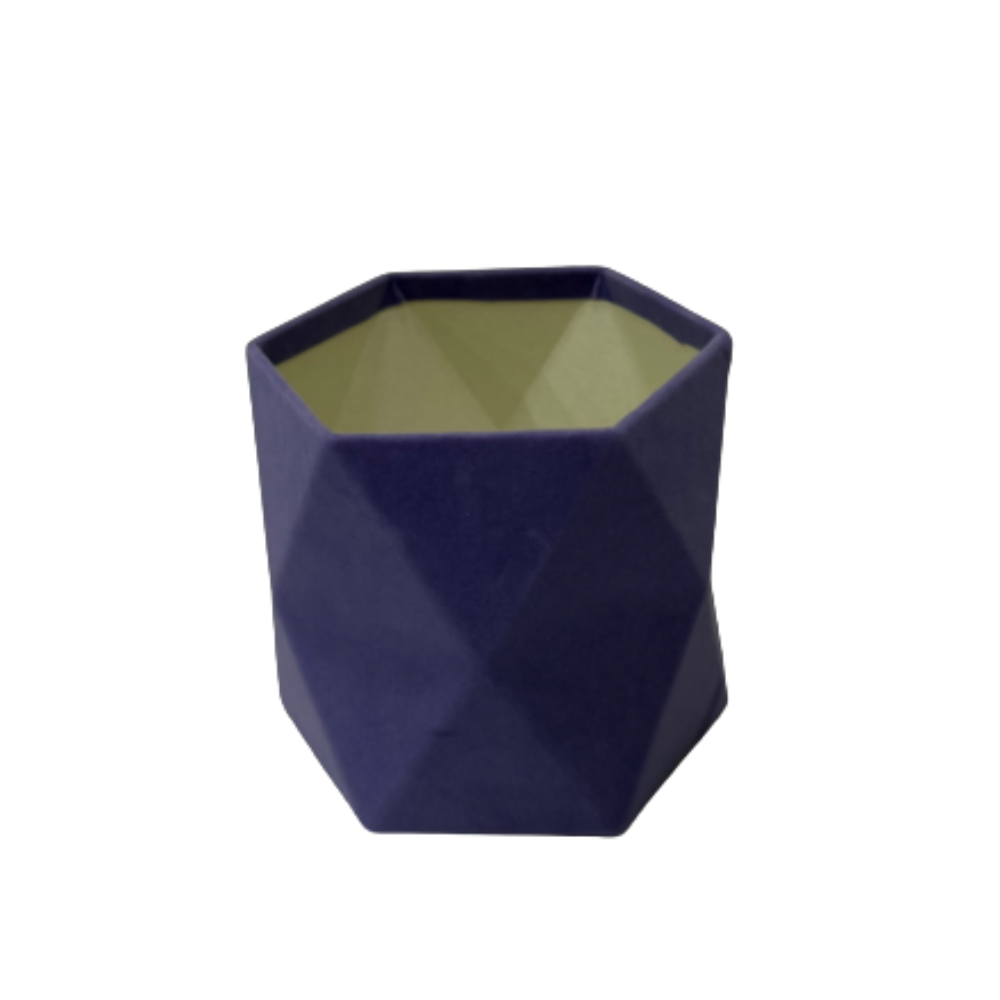 Soft Velvet Origami Style Box, Various Colors, 6.5" x 6" | W192