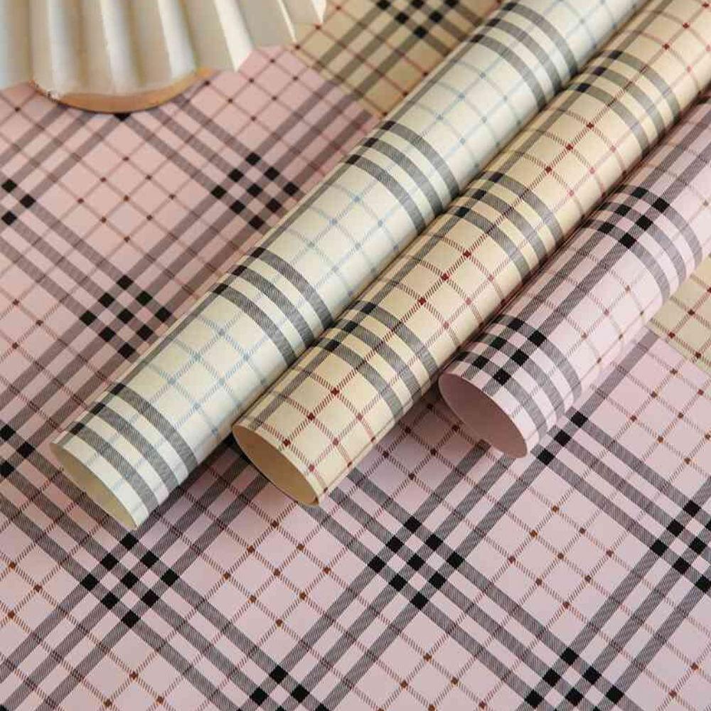p-bglz-plaid-print-flower-wrapping-paper-korean-flower-wrap-cajas-florales-roses-plastic-waterproof-burberry-fashion-designer-1