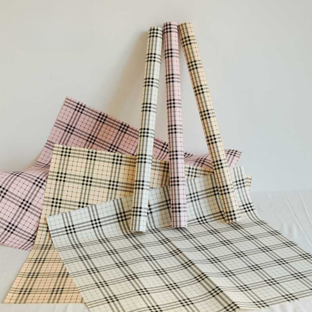 p-bglz-plaid-print-flower-wrapping-paper-korean-flower-wrap-cajas-florales-roses-plastic-waterproof-burberry-fashion-designer-3
