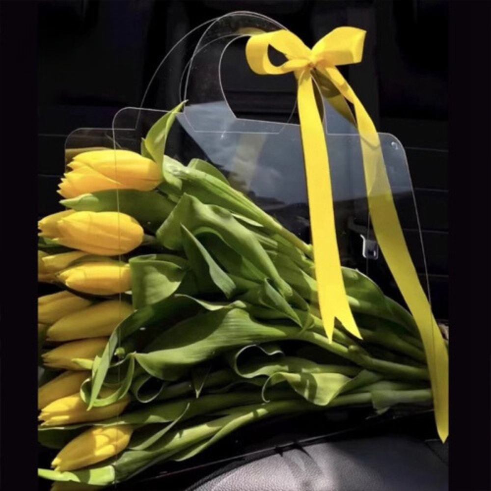 Pack of 10, Clear Plastic Flowers Carrier – Unikpackaging