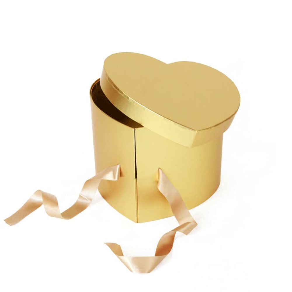 Double Layer Heart Shaped Flower Gift Box, Size 10"x 9"x 7.5", Various Colors |